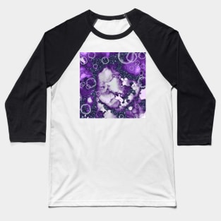 Purple Space Abstract Baseball T-Shirt